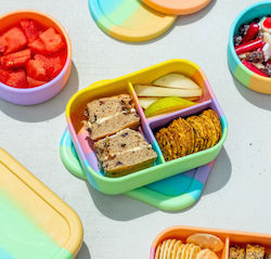 Rainbow Kids' Food Container Made of Silicone