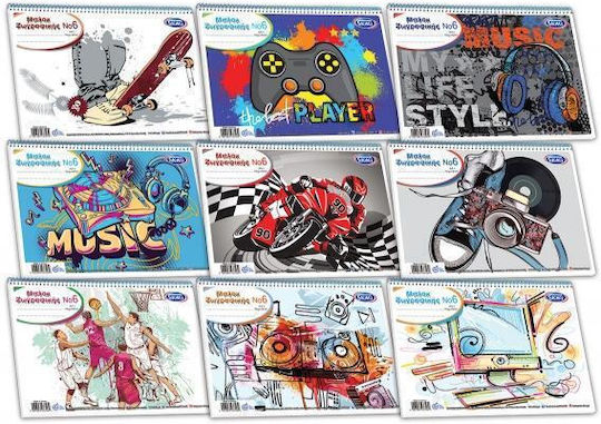 Skag Drawing Pads No6 A4 (21 x 29.7 cm) (Miscellaneous Designs/Colors)