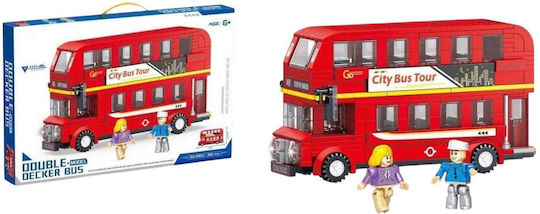 Cuburi de construit educative Double Decker Bus pentru 6+ ani 391 bucăți
