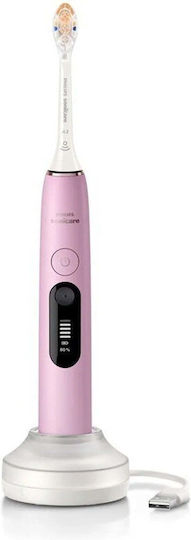 Philips Sonicare Elektrische Zahnbürste mit Drucksensor und Reiseetui Rosa