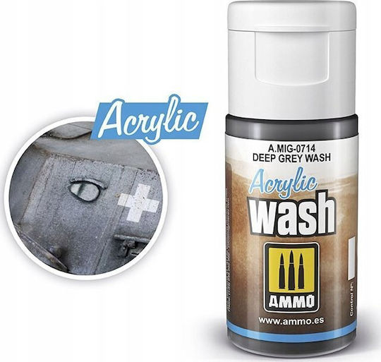 Acrylicos Vallejo Modellbau-Farben Deepes Grau Wash 35ml