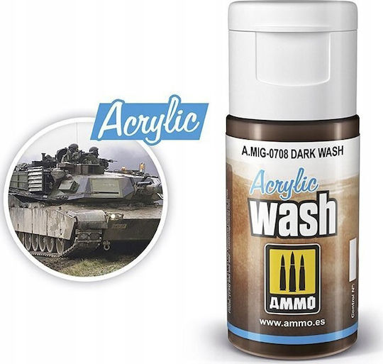 Acrylicos Vallejo Modellbau-Farben Dunkle Wash 15ml
