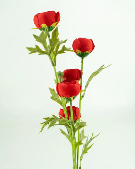 Künstliche Blume Rote Ranunkel 75cm