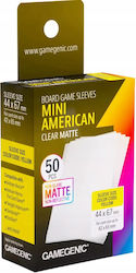 Gamegenic Game Card Sleeves Mini American Size 50 pcs Transparent
