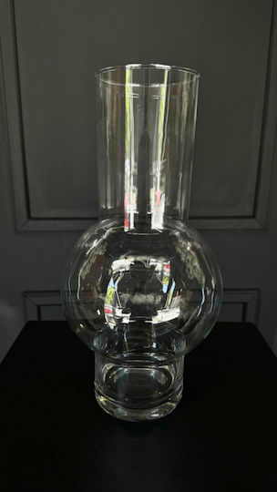 Dekorative Vase Glas Transparent F17xH38cm