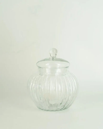 Dekorative Vase Glas Transparent Φ14xΥ20cm