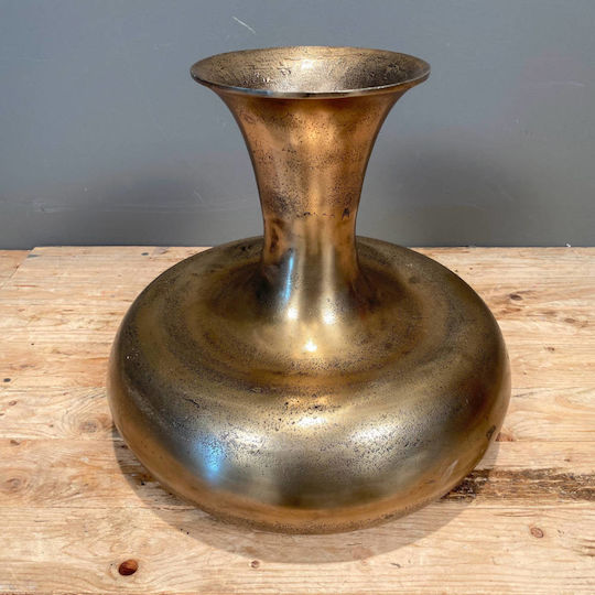 Decorative Metallic Bronze Vase Φ33xH36cm