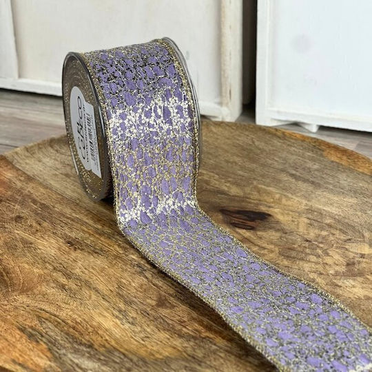 ED Collection Christmas Metallic Purple Ribbon