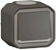 Legrand Plexo Waterproof Recessed Wall Switch with Frame Aller Retour Grey