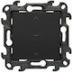 Kontakt-Simon Simon Recessed Wall Switch Rolling Shutters One-Way Without Frame Black