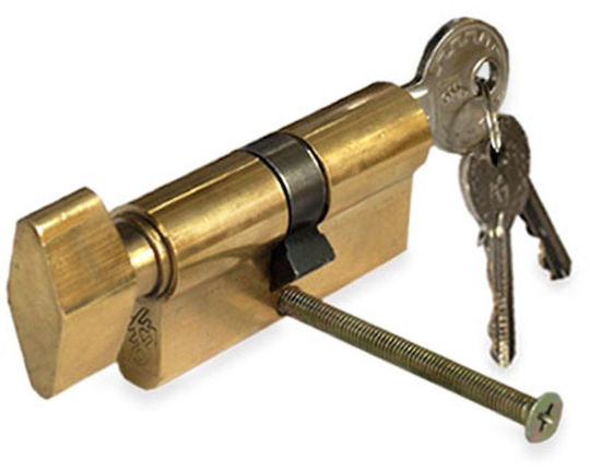 Abus Цилиндър за ключалка 60 мм (30-30) с бутонче и 5 ключа