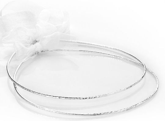 Handgefertigte Hochzeitskronen Dafni 560 Versilbert