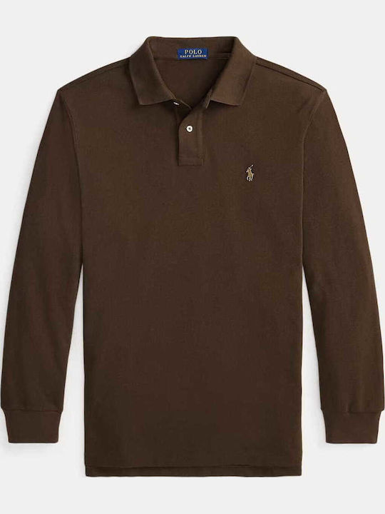 Ralph Lauren Long Sleeve Blouse Dark Brown