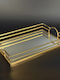 Tablett Hochzeitsgläser Gold