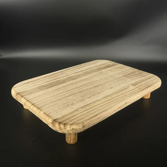 Hölzernes Hochzeits Tablett Beige