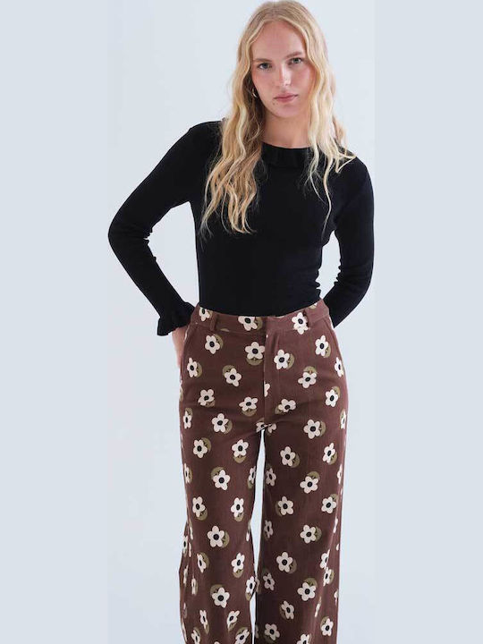 Women's Long Sleeve Blouse Black