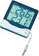 Max Min Digital Thermometer 3 Meter Wired External Sensor 110x95x20mm Sb Tfa
