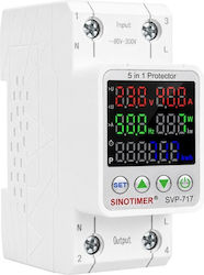 Sinotimer Instrument de Măsură pentru Panou Electric Digital pe Șină Monofazat