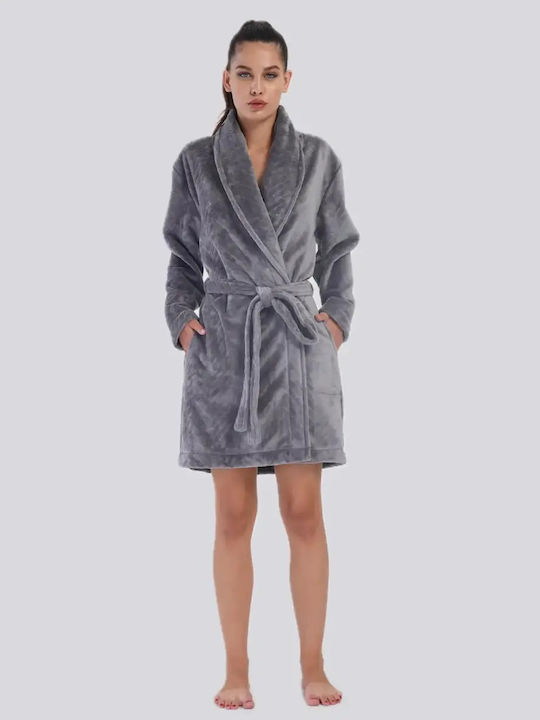 Vienetta Secret Winterschlafanzug Damen Grau