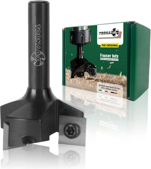 Router De Nivelare Lemn Fraiser Tornado Ø 35 Mm Guler 8 Mm 3 Piese Detasabile Aliaj Carbură Vidia 10.5 Mm Canale Trunchiuri Suprafețe Constrângere Falț Manual Router Cnc