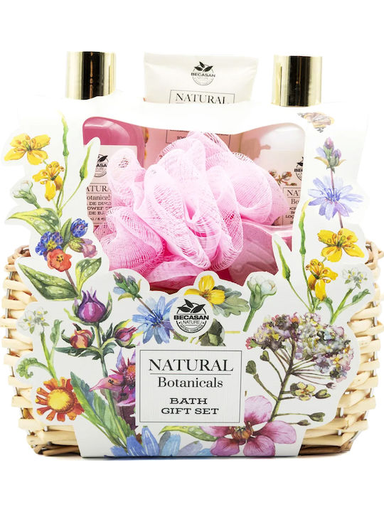 Becasan Butterfly Dreams Basket Skin Care Set for Moisturizing & Body Cleaning 5 Pieces
