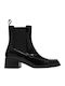 Leder Damen Stiefeletten Astrogálou Schwarz