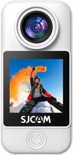 SJCAM C300 Pocket Action Camera 4K Ultra HD Underwater with Touch Screen 1.3" and Wi-Fi White