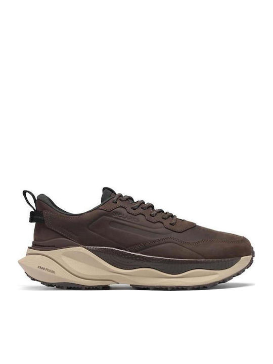 Clarks Pace Ανδρικά Ανατομικά Sneakers Brown Nu...