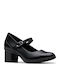 Leder Pumps Schwarz