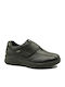 Leather Women's Loafers In Black Color