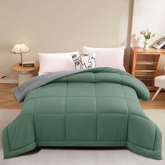 Homeone Einzel Steppdecke Mit Mikrofaser-Füllung 160x220cm 100
