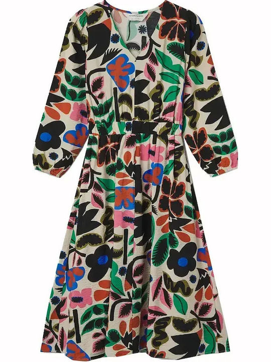 Compania Fantastica Summer Midi Shirt Dress Multi