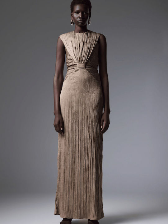 Christelle Nima Summer Maxi Dress Beige