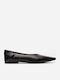 Damen Ballerinas Spitz zulaufend Braune