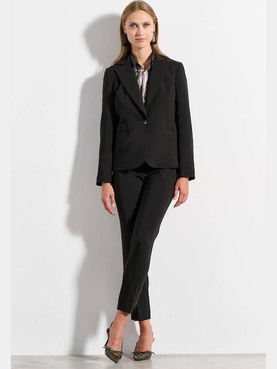 Bill Cost Women's Waisted Black Blazer