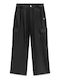 Kinderhose Leder Schwarz