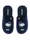 Peanuts Heel Enclosed Men's Slippers with Blue Designs