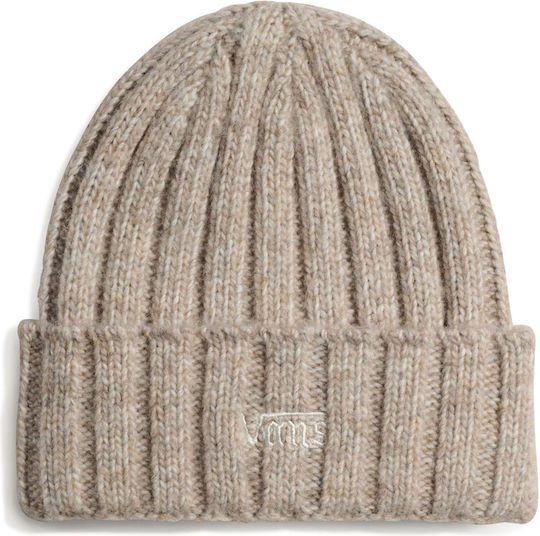 Tall Cuff Beanie Men's Beanie Knitted in Ecru Colour