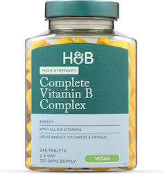 Holland & Barrett Complete Vitamin B Complex Βιταμίνη Holland & Barrett 240 ταμπλέτες Holland & Barrett Complete Vitamin B Complex Βιταμίνη Holland & Barrett 240 ταμπλέτες