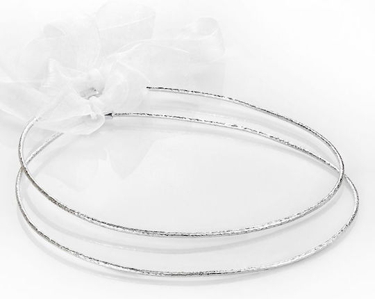 Handgefertigte Hochzeitskronen Αθηναϊς 558 Versilbert
