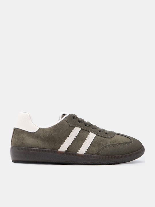 Luigi Damen Sneakers Olivgrün