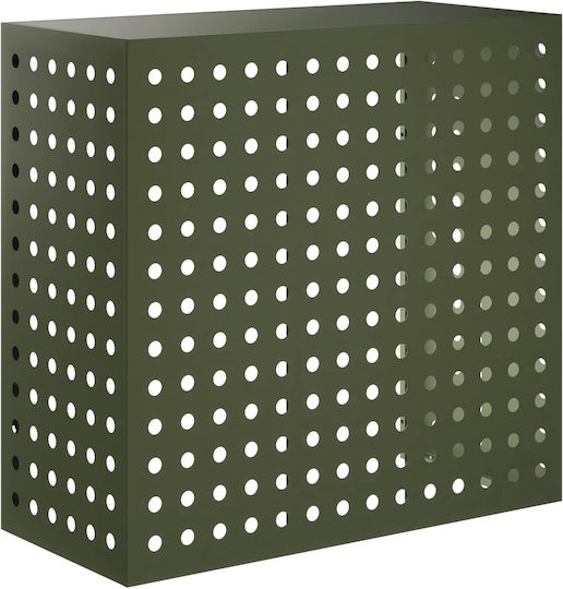 VidaXL Air Conditioner Cover Olive 110 x 50 x 105 cm Steel