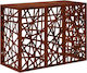 vidaXL Abdeckung der Außeneinheit Klimaanlage Rusty 110 x 50 x 80 cm