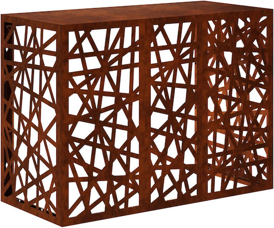 vidaXL Abdeckung der Außeneinheit Klimaanlage Rusty 110 x 50 x 80 cm
