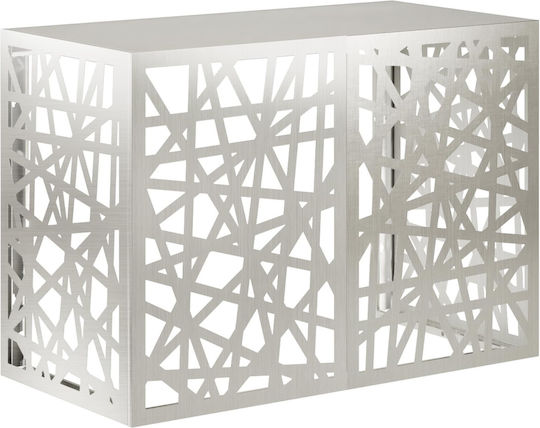 vidaXL Air Conditioner Cover Silver 100 x 50 x 70 cm Stainless Steel