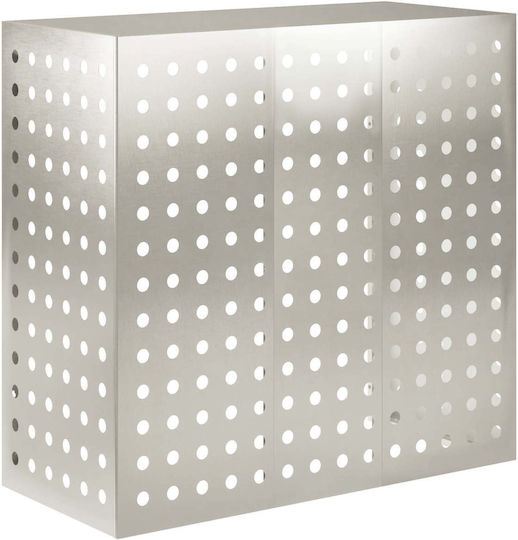 VidaXL Air Conditioner Cover Silver 110 x 50 x 105 cm Stainless Steel