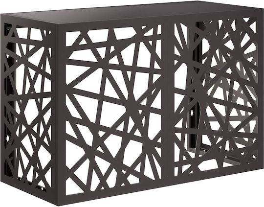 VidaXL Air Conditioner Cover Black 90 x 40 x 60 cm Steel