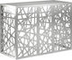 Vidaxl Abdeckung der Außeneinheit Klimaanlage Silber 110 X 50 X 80 Cm