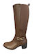 Damenstiefel mit Absatzhöhe Braun