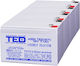 Batteriepack Kompatibel Apc Rbc59 48V 7,1Ah 4x12V TED Electric